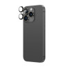 AmazingThing AR Aluminum 3 Lens Glass osłona obiektywów aparatu z ramką do iPhone 16 Pro / 16 Pro Max, czarna