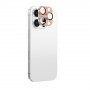 AmazingThing Aviation-Grade Alloy szkło hartowane na obiektywy aparatu do iPhone 16 Pro / 16 Pro Max, różowe złoto