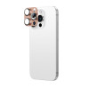 AmazingThing Aviation-Grade Alloy szkło hartowane na obiektywy aparatu do iPhone 16 Pro / 16 Pro Max, różowe złoto