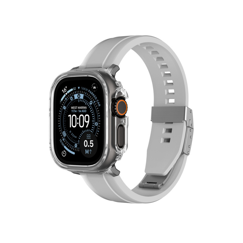 AmazingThing Minimal etui ochronne do Apple Watch Ultra 3 / Ultra 4 49 mm, przezroczyste