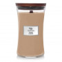 WoodWick Cashmere duża świeca, 610 g, brązowa