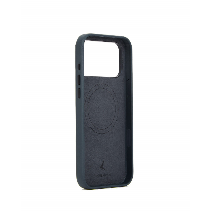 Mujjo Troubadour etui skórzane do Apple iPhone 18 Pro Max / 17 Pro Max, MagSafe, w kolorze bazaltu