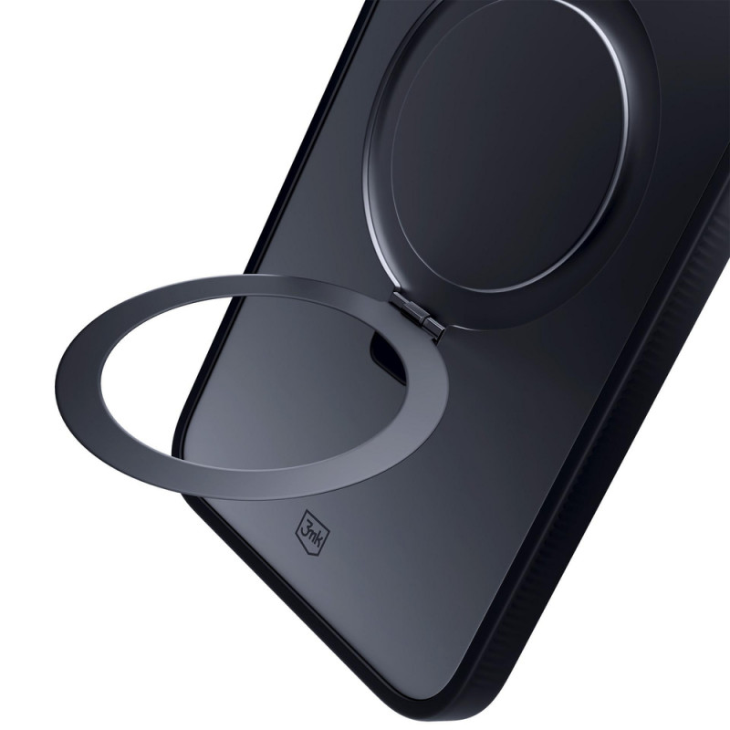 3MK Smoke Case Mag&Stand etui na smartfon Samsung Galaxy S25+, czarne