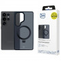 3MK Smoke Case Mag&Stand etui na smartfon Samsung Galaxy S25 Ultra, czarne