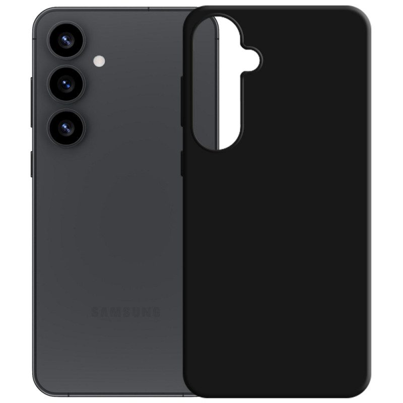3MK Silicone Case etui silikonowe do Samsung Galaxy S25, czarne