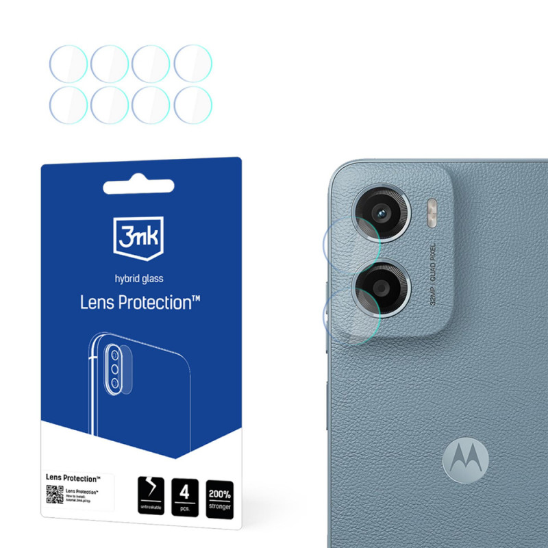 3MK Lens Protection osłona na obiektyw aparatu do Motorola Moto E15 (4 szt.)