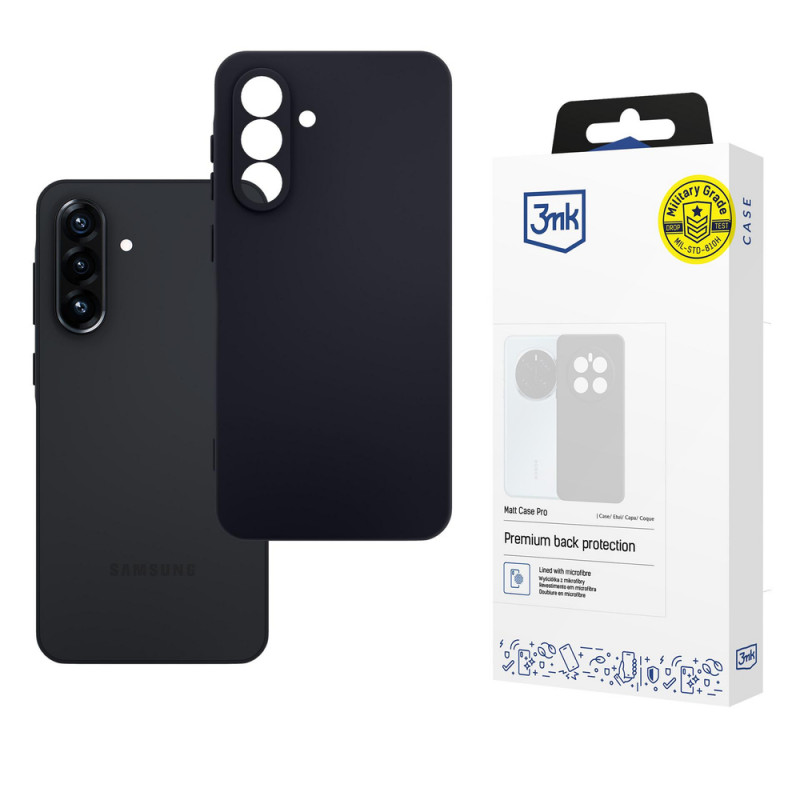 3MK Matt Case Pro etui do Samsung Galaxy A56 5G, czarne