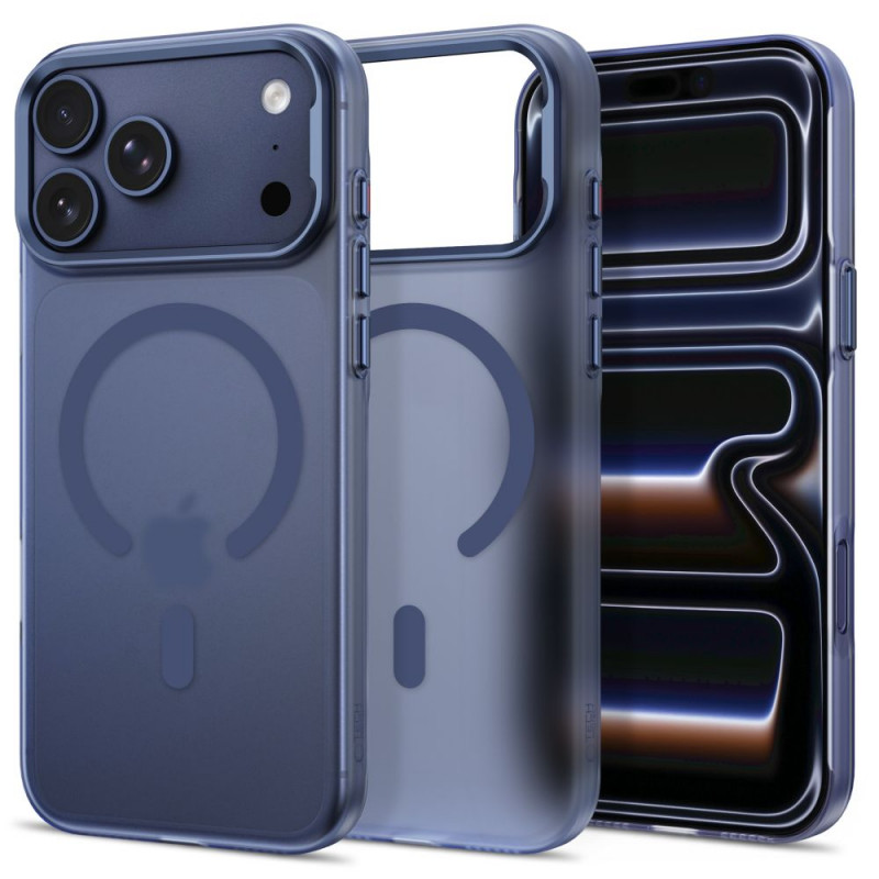 Tech-Protect MagZero MagSafe etui do Apple iPhone 17 Pro Max / 18 Pro Max, matowe ciemnoniebieskie