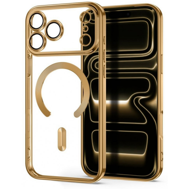 Tech-Protect Magflex MagSafe etui do Apple iPhone 17 Pro Max / 18 Pro Max, błyszczące złote