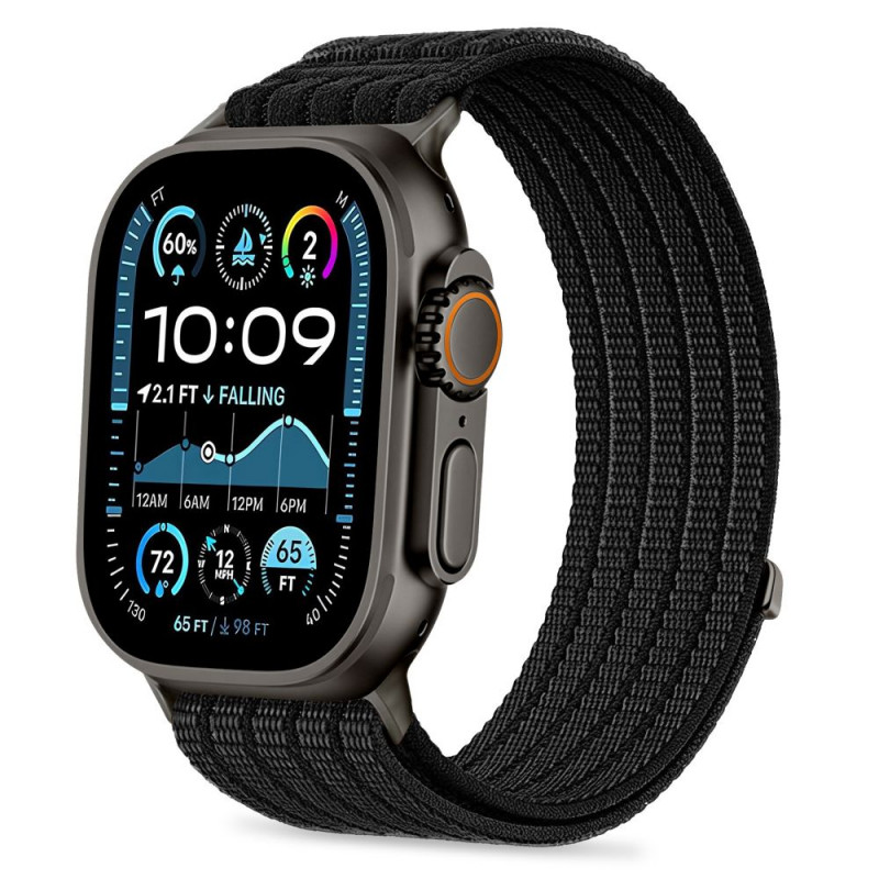 Tech-Protect Nylon Sport pasek do Apple Watch 44/45/46/49 mm, czarny