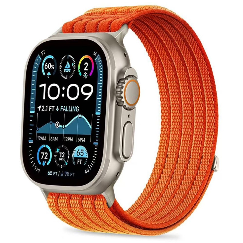 Tech-Protect Nylon Sport pasek do Apple Watch 44/45/46/49 mm, pomarańczowy