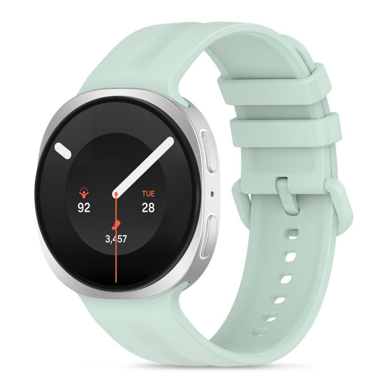 Tech-Protect Silicone Evo pasek do Samsung Galaxy Watch 8 / 9 / Classic 40 / 44 / 46 mm, miętowy krem