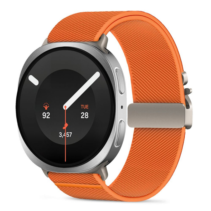 Tech-Protect Nylon Clasp pasek do zegarka Samsung Galaxy Watch 8 / 9 / Classic 40 / 44 / 46 mm, pomarańczowy