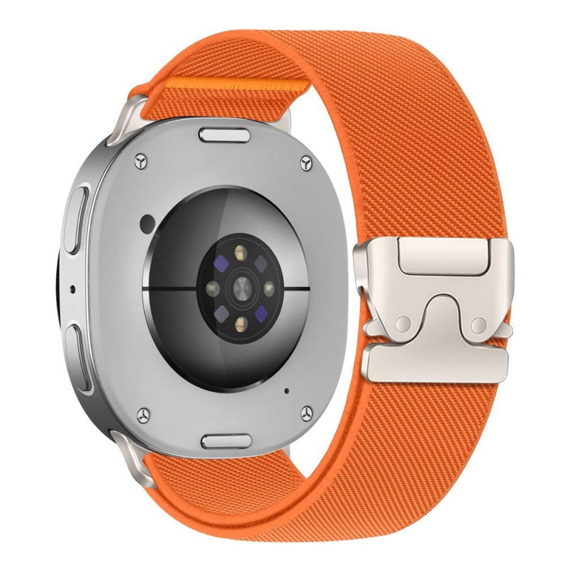 Tech-Protect Nylon Clasp pasek do zegarka Samsung Galaxy Watch 8 / 9 / Classic 40 / 44 / 46 mm, pomarańczowy