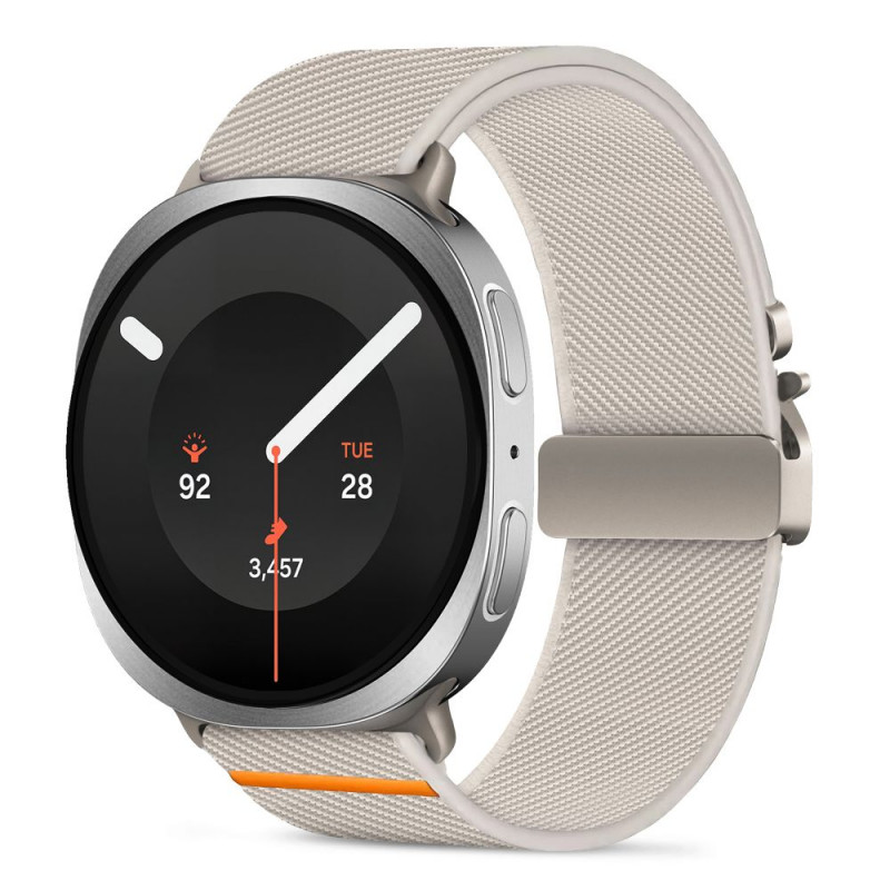 Tech-Protect Nylon Clasp pasek do zegarka Samsung Galaxy Watch 8 / 9 / Classic 40 / 44 / 46 mm, Starlight