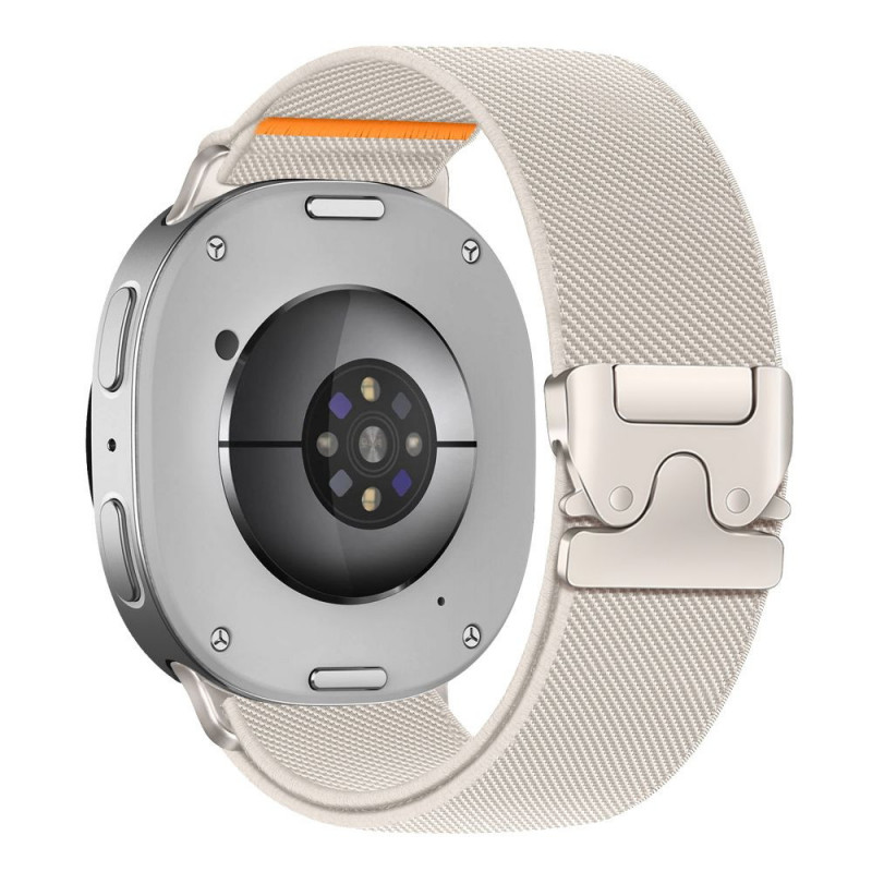 Tech-Protect Nylon Clasp pasek do zegarka Samsung Galaxy Watch 8 / 9 / Classic 40 / 44 / 46 mm, Starlight