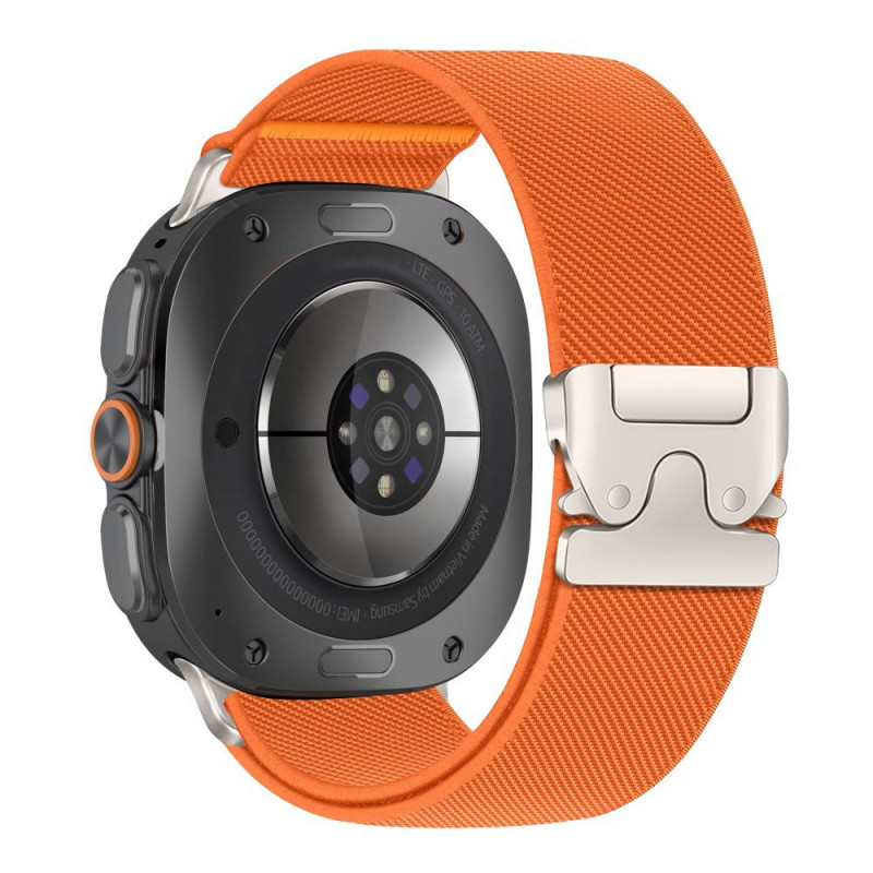 Tech-Protect Nylon Clasp pasek do zegarka Samsung Galaxy Watch Ultra 1 / 2 2024-2026 47 mm, pomarańczowy