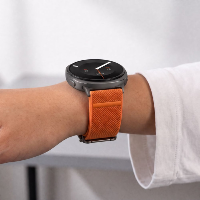Tech-Protect Nylon Clasp pasek do zegarka Samsung Galaxy Watch Ultra 1 / 2 2024-2026 47 mm, pomarańczowy