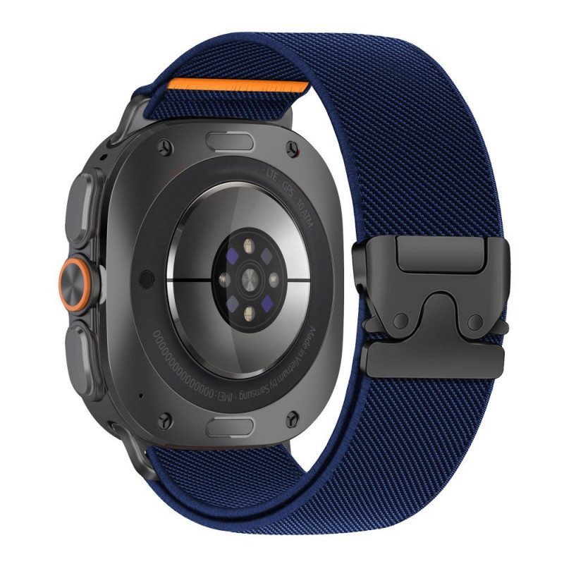 Tech-Protect Nylon Clasp pasek do zegarka Samsung Galaxy Watch Ultra 1 / 2 2024-2026 47 mm, granatowy