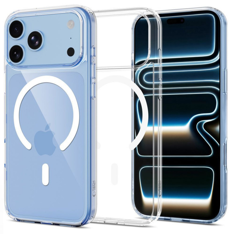 Tech-Protect FlexAir Hybrid MagSafe etui ze szkłem hartowanym (2 szt.) do Apple iPhone 17 Pro Max / 18 Pro Max, przezroczyste