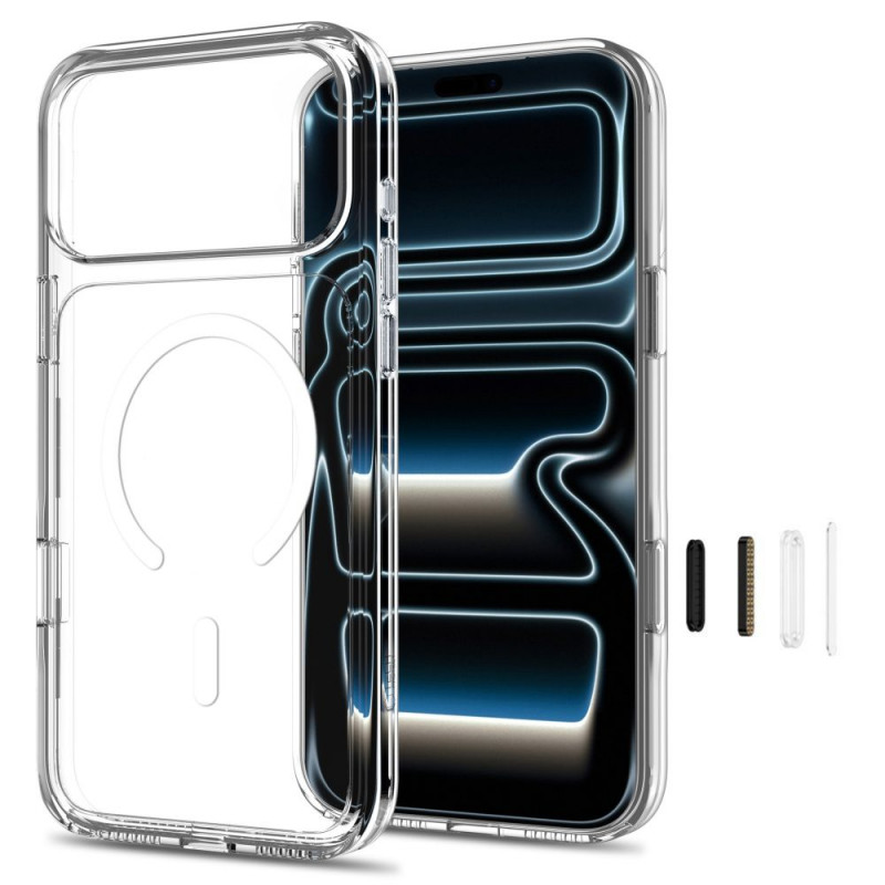 Tech-Protect FlexAir Hybrid CC MagSafe etui do Apple iPhone 17 Pro Max / 18 Pro Max, przezroczyste