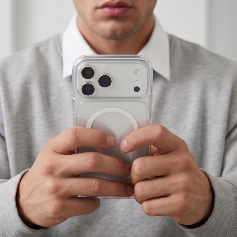 Tech-Protect FlexAir Hybrid CC MagSafe etui do Apple iPhone 17 Pro Max / 18 Pro Max, przezroczyste