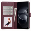 Tech-Protect Wallet etui do Xiaomi Redmi Note 17 Pro 5G, bordowe