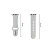 Tech-Protect Silicone pasek do Apple Watch 8/9/10/11/12/SE 40/41/42 mm, szary