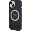 Etui Audi IML Big Logo MagSafe do iPhone 15 / 14 / 13, czarne (AUDI000075)