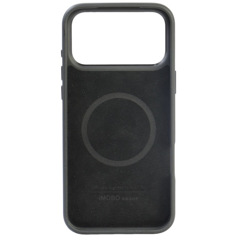 Etui Audi R8 Genuine Leather MagSafe ze skóry naturalnej do iPhone 18 Pro Max / 17 Pro Max, czarno-czerwone (AUDI000240)