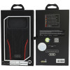 Etui Audi R8 Genuine Leather MagSafe ze skóry naturalnej do iPhone 18 Pro Max / 17 Pro Max, czarno-czerwone (AUDI000240)