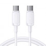 Kabel Joyroom S-A14 Multi-Color Series USB-C - USB-C, 60 W, 480 Mbps, 1,2 m, biały (S-CC100A141W)