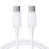 Kabel Joyroom S-A14 Multi-Color Series USB-C - USB-C, 60 W, 480 Mbps, 1,2 m, biały (S-CC100A141W)