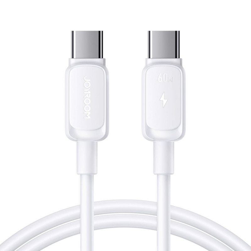 Kabel Joyroom S-A14 Multi-Color Series USB-C - USB-C, 60 W, 480 Mbps, 1,2 m, biały (S-CC100A141W)