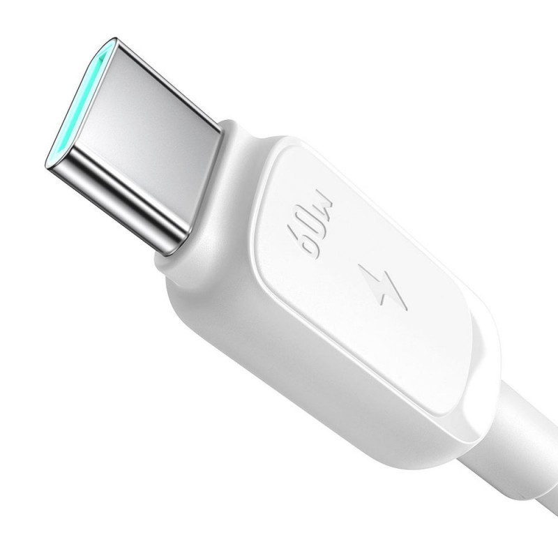 Kabel Joyroom S-A14 Multi-Color Series USB-C - USB-C, 60 W, 480 Mbps, 1,2 m, biały (S-CC100A141W)