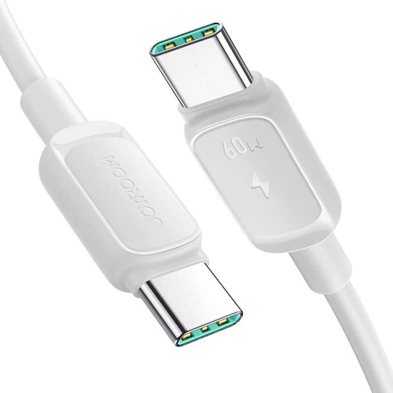 Kabel Joyroom S-A14 Multi-Color Series USB-C - USB-C, 60 W, 480 Mbps, 1,2 m, biały (S-CC100A141W)