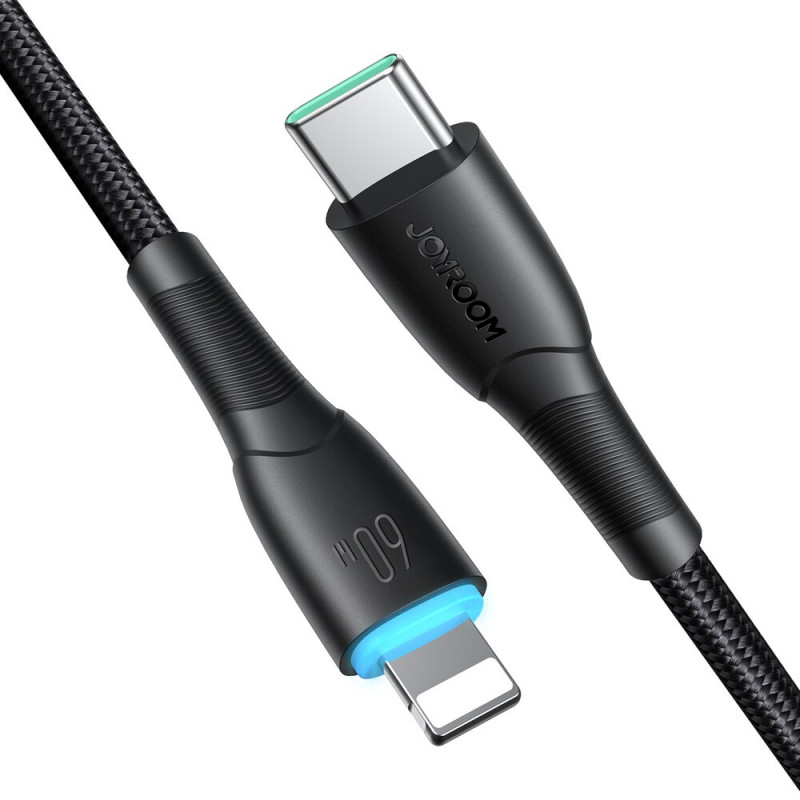 Joyroom Starry Series SA32-CC3 kabel USB-C - USB-C, 60 W, 480 Mb/s, 1 m, czarny