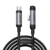 Joyroom EnjoyX Series S-A56 kabel USB-C - USB-C 90°, 60 W, 480 Mb/s, 1,2 m, czarny