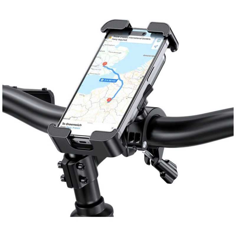 Uchwyt rowerowy na telefon USAMS ZJ082, czarny