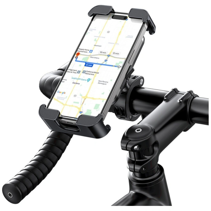 Uchwyt rowerowy na telefon USAMS ZJ082, czarny