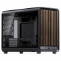 Jonsbo D33 Wood obudowa komputerowa, Micro-ATX, mATX, szkło hartowane, czarna, drewno