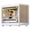 Jonsbo D33 Wood obudowa komputerowa, mini obudowa, mATX, szkło hartowane, biała, drewno (D33 WD/WHITE)