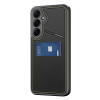 Dux Ducis etui Rafi II do Samsung Galaxy S25 z podstawką i portfelem, czarne