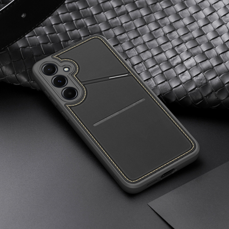 Dux Ducis etui Rafi II do Samsung Galaxy S25 z podstawką i portfelem, czarne