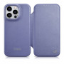 iCarer CE Premium Leather Folio Case skórzane etui do Apple iPhone 14 Pro Max, MagSafe, jasnofioletowe (ICR419)