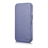 iCarer CE Premium Leather Folio Case skórzane etui do Apple iPhone 14 Pro Max, MagSafe, jasnofioletowe (ICR419)