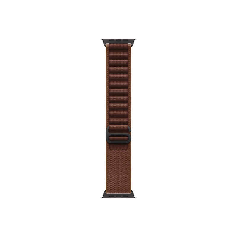 Apple Alpine Loop pasek do smartwatcha 49 mm, burgundowy, rozmiar średni, wykończenie z czarnego tytanu, MKF14ZM/A