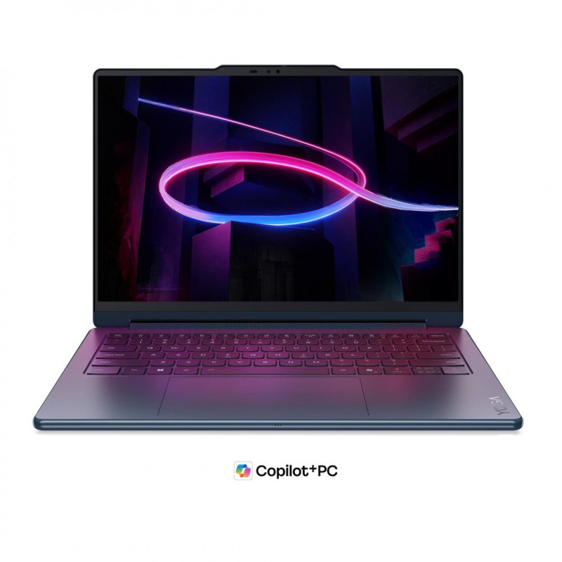 Lenovo Yoga 9i 2-in-1 Aura Edition 14IPH11 83SE001XPB laptop, 14" 2,8K OLED ekran dotykowy, Intel Core Ultra 7 355, 32 GB RAM, SSD 512 GB, niebieski