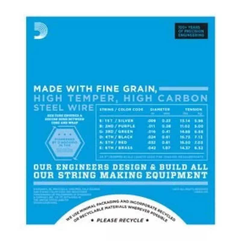 Daddario D'Addario EXL120 Super Light struny do gitary elektrycznej, 9-42