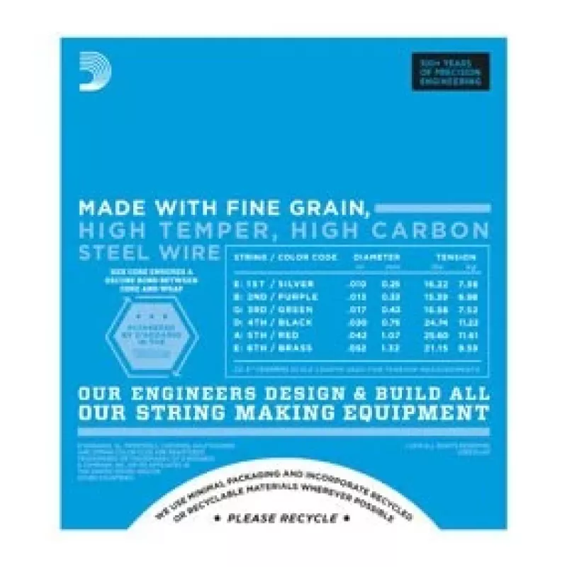 Daddario D'Addario EXL140 struny do gitary elektrycznej, 10–52